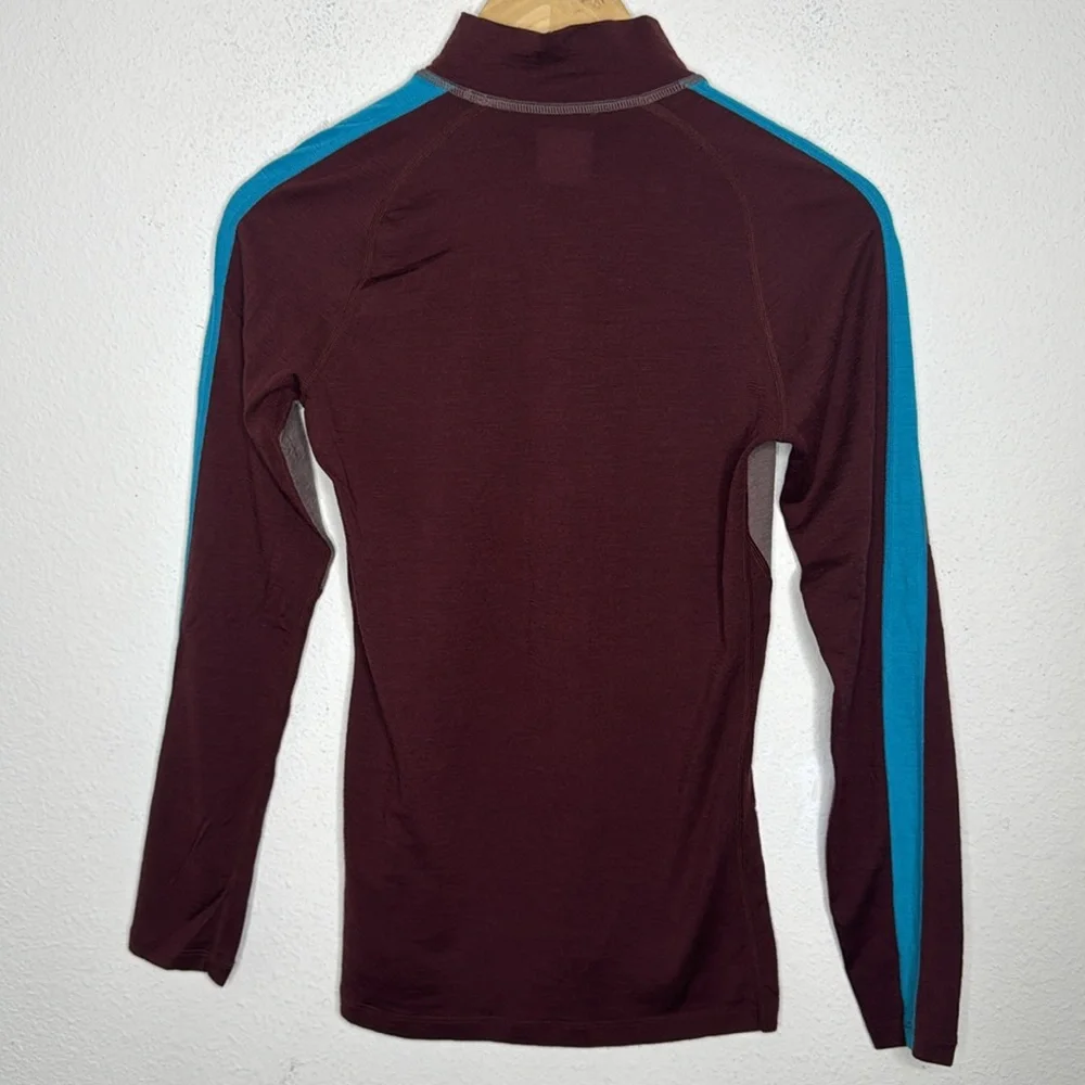 Icebreaker Women's 200 Sonebula Long Sleeve High Neck Thermal Top in XS - Picture 3 of 7